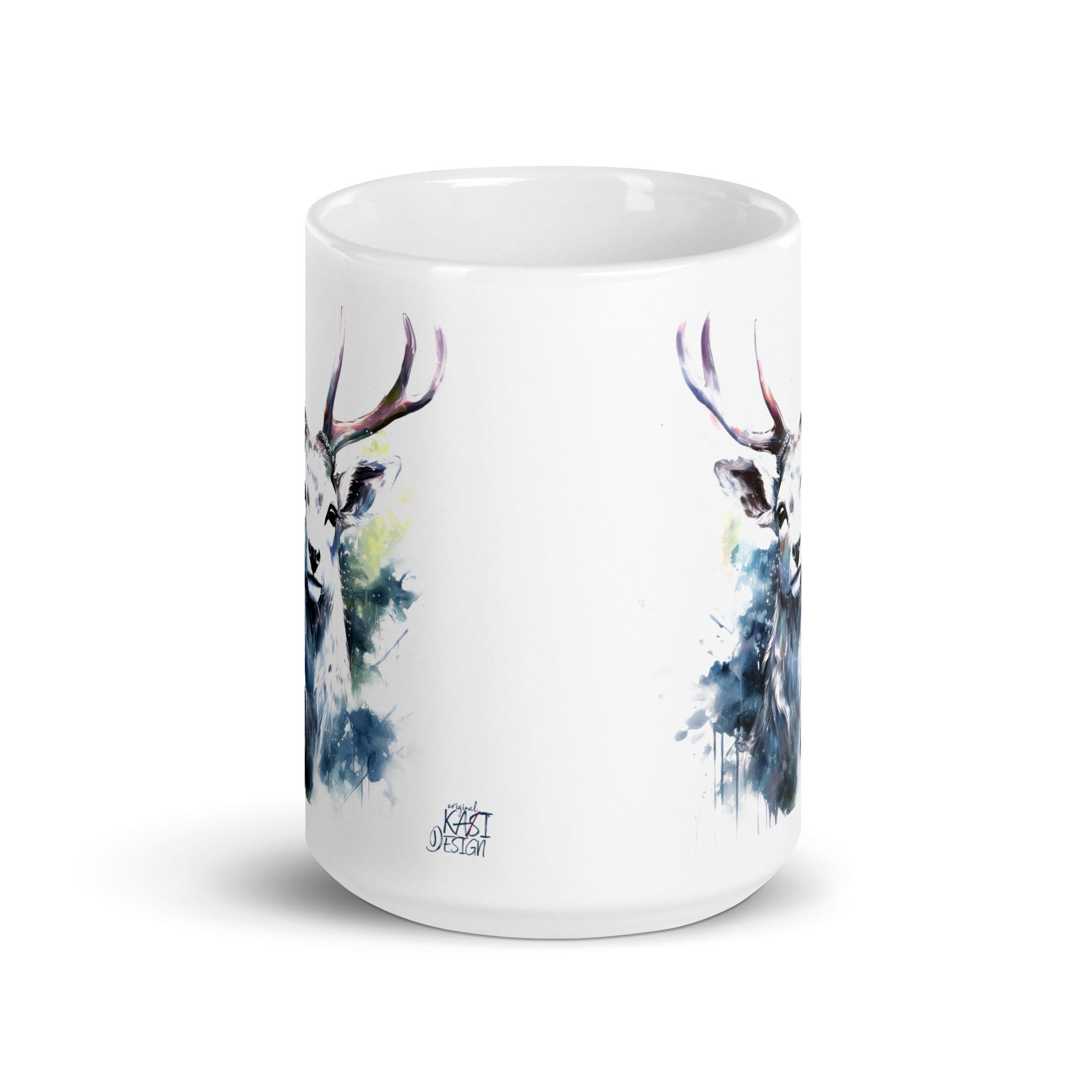 Weiße, glänzende Tasse – Bild 7