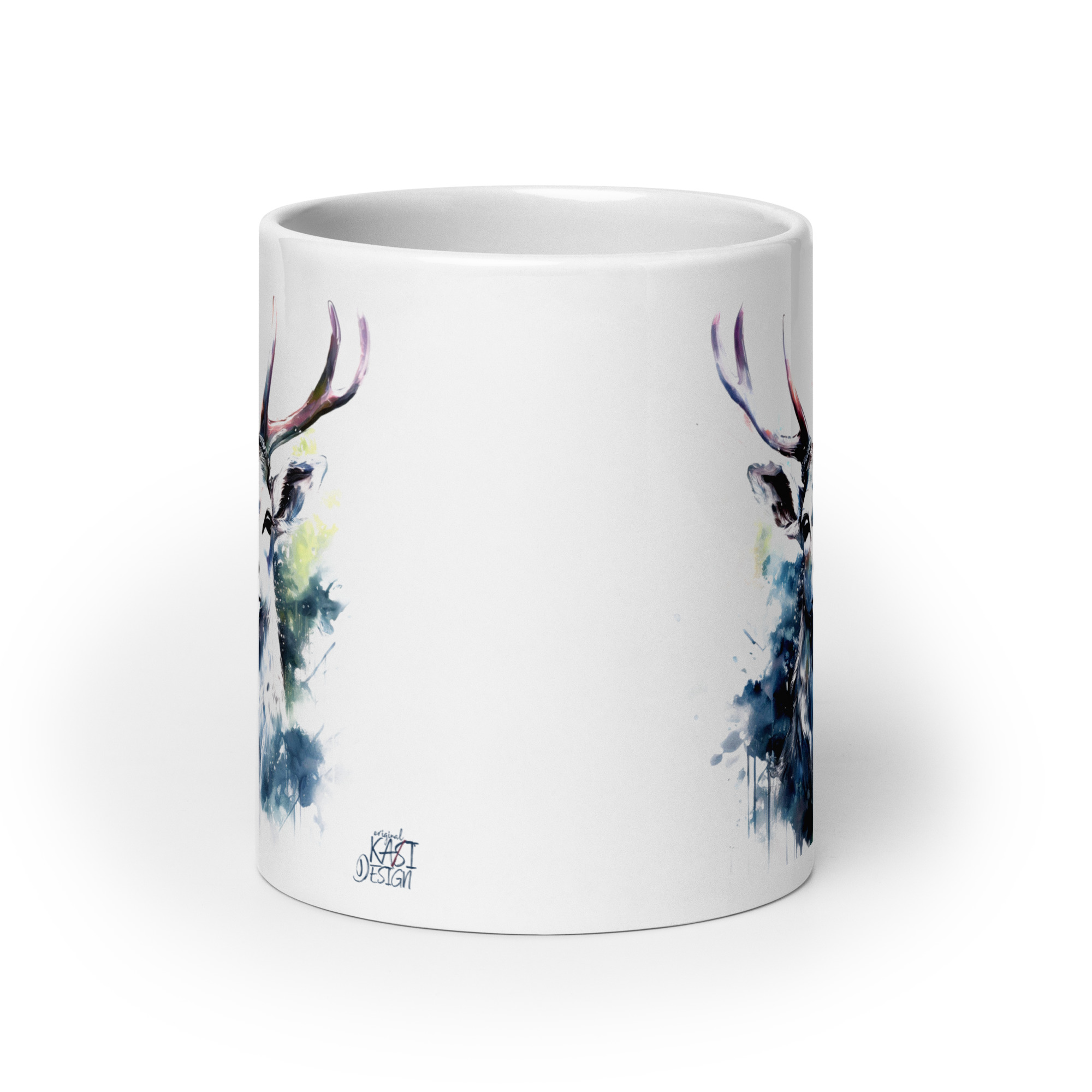 Weiße, glänzende Tasse – Bild 9