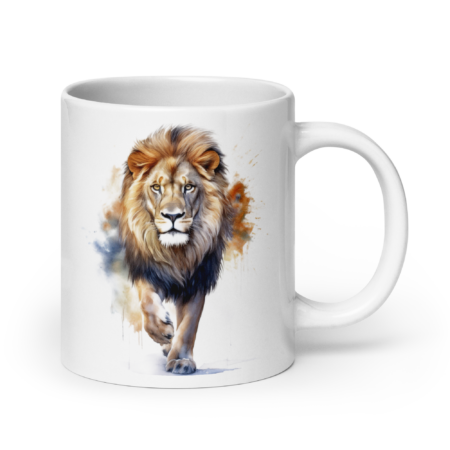 Weiße, glänzende Tasse