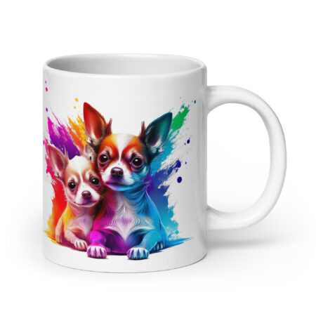 Weiße, glänzende Tasse